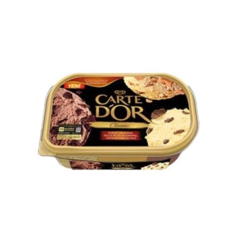 Algida Carte D'Or Classıc 850Ml İsviçre Çikolatsı-Karamel-Çik.Par.Muz