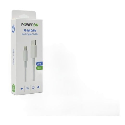Poweron Şarj Kablosu Type+İpone