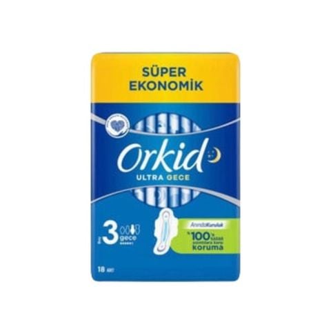 Orkid Ultra Extra Süper Eko 3 Boy 18'Li Gece
