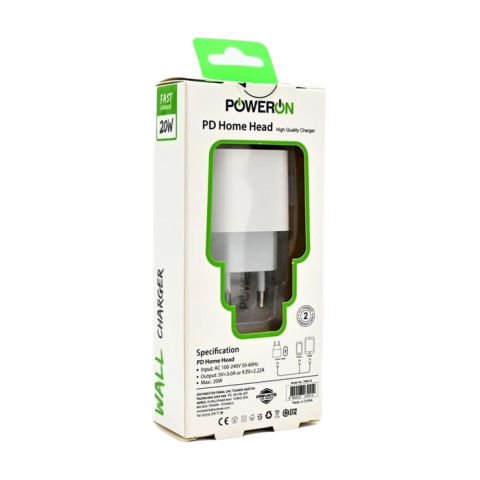 Poweron Hızlı  Şarj Adaptor Type-C