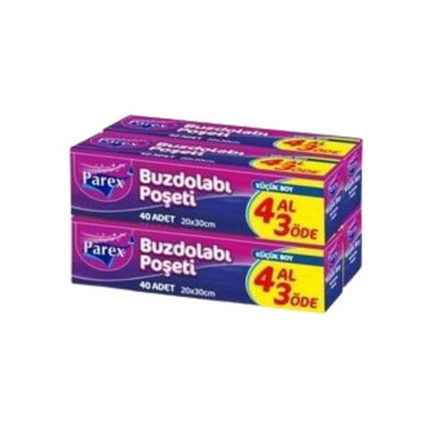 Parex Buzdolabı Poşeti 4 Al 3 Öde Küçük Boy