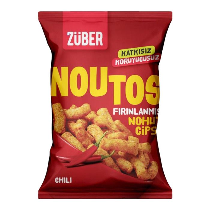 Züber Noutos Fırınlanmış Nohut Cipsi Chili 55Gr