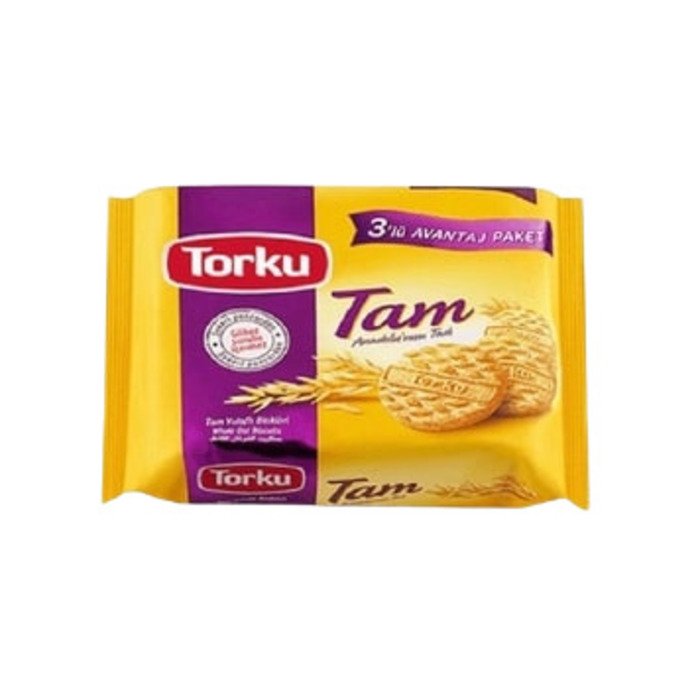 Torku Tam Yulaflı Bisküvi 3 Lü Paket 375G