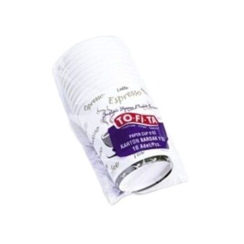 Tofita Karton Bardak 10Lu