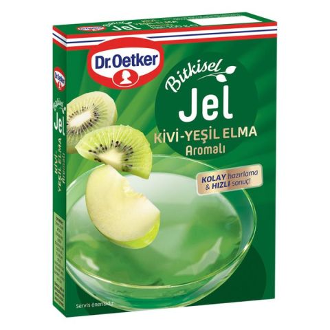 Dr.Oetker Bitkisel Jel100Gr Kiviyeşil Elma Aromalı