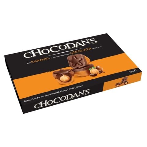 Chocodan's Karamelli Fındıklı Sütlü Çikolata 125Gr