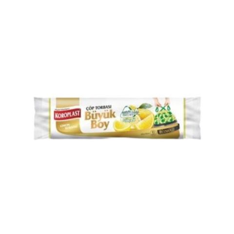 Koroplast Eks.Güçlü Büzg.Çöp Poş.(Büyük) 10'Lu Limon