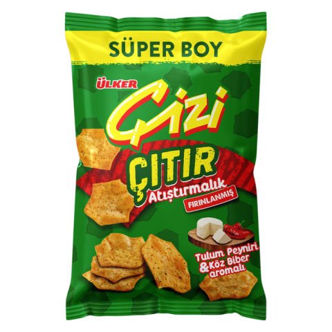 Ülker Çizi Çıtır Tulum Peynir Köz Biber 120Gr