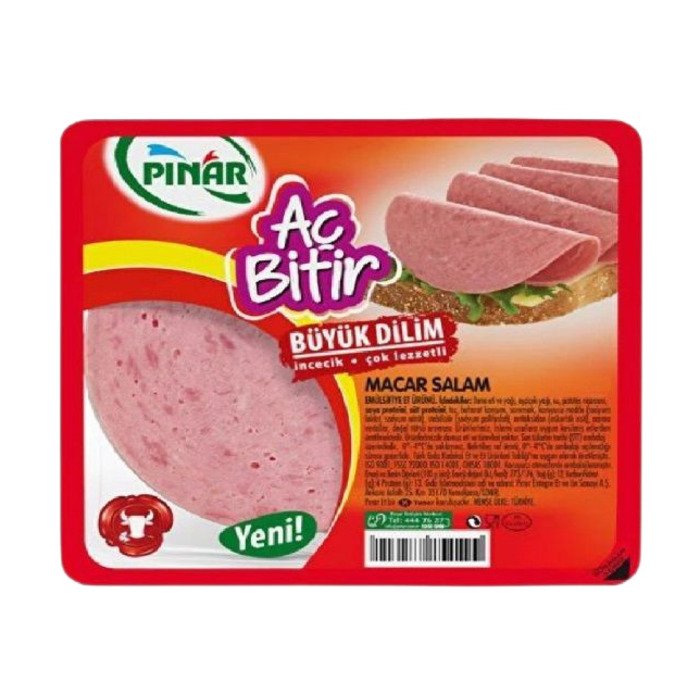 Pınar Aç Bitir Büyük Dilim Dana Macar Salam 50Gr