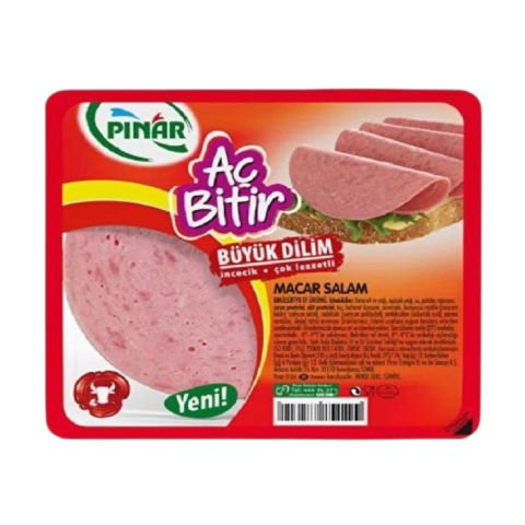 Pınar Aç Bitir Büyük Dilim Dana Macar Salam 50Gr