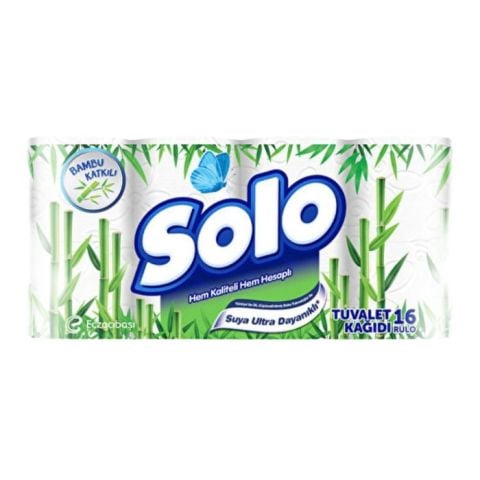 Solo Tuvalet Kağıdı 16'Lı Bambu Katkılı
