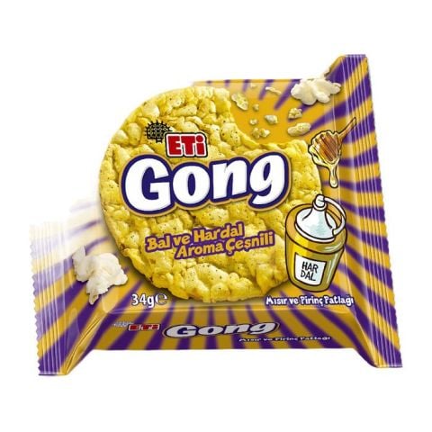 Eti Gong Bal Ve Hardal Aromalı 34Gr