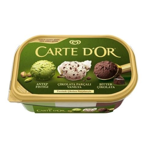 Algida Carte D'Or Classıc Extra 850Ml Antep Fıstık- Vanilya-Bitter Çik.