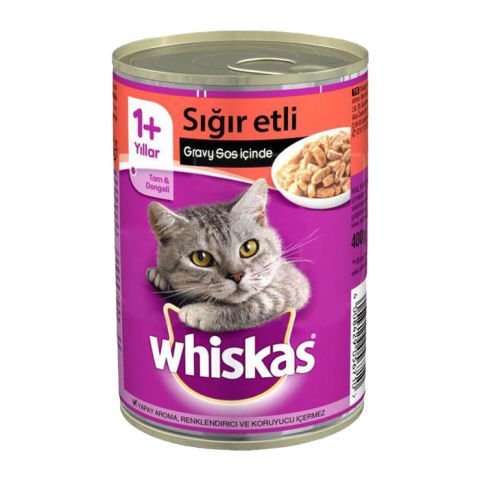 Whiskas Kedi Maması 400G Sığır Etli