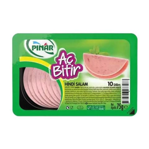 Pınar Aç Bitir Hindi Salam 75Gr (10 Dilim)