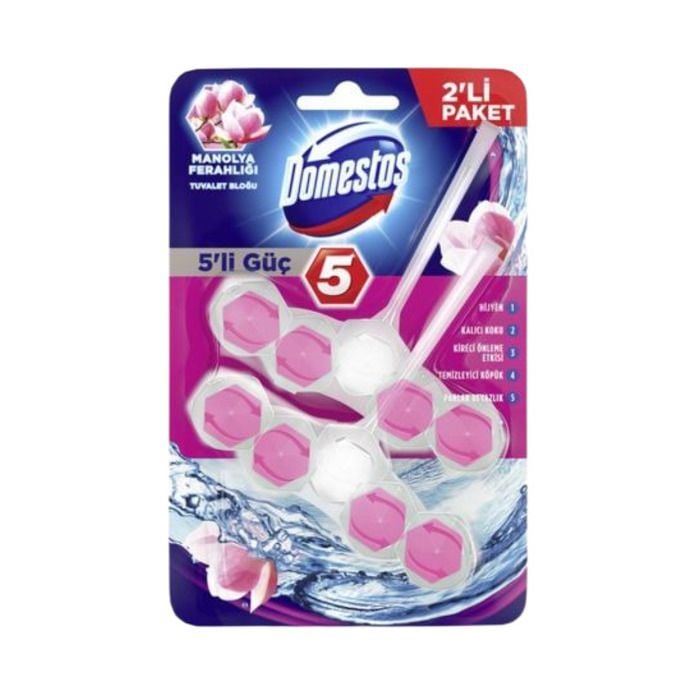 Domestos Wc Blok 5Li Güç 2x50Gr Manolya Ferahlığı