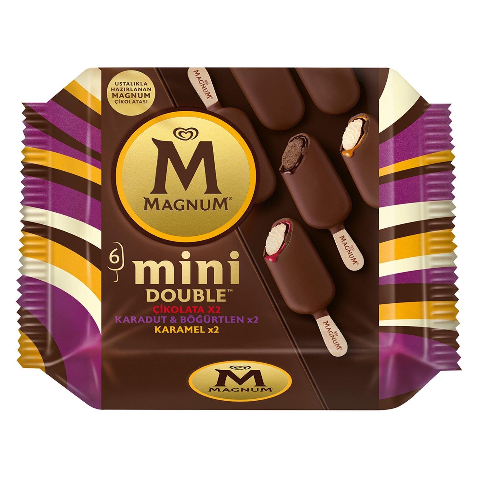 Algida Magnum Mini 345Ml Double Çik.Kara.Böğ.Karm