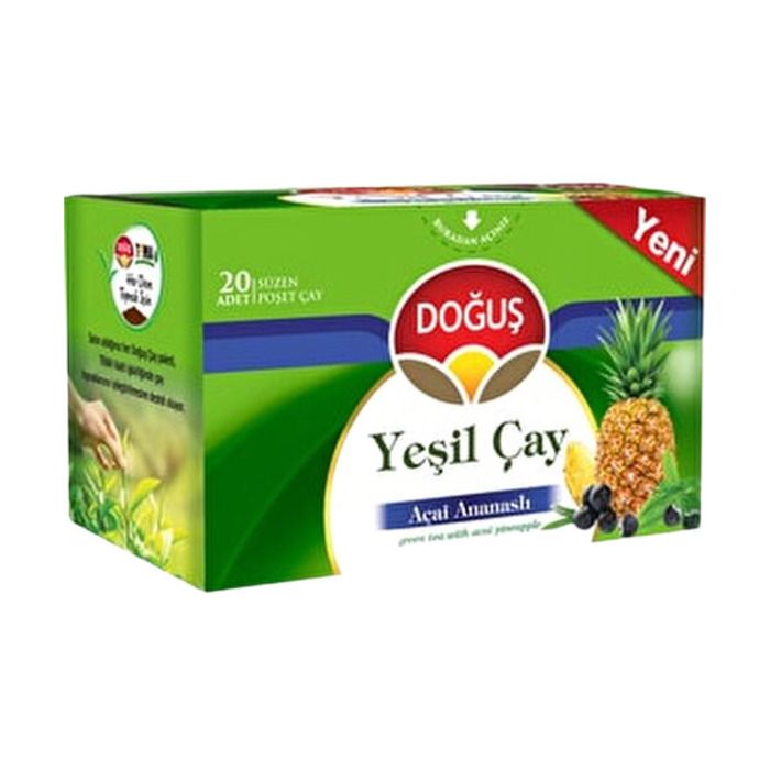 Doğuş Bitki Yeşil Çay 20'Li Açai-Ananaslı