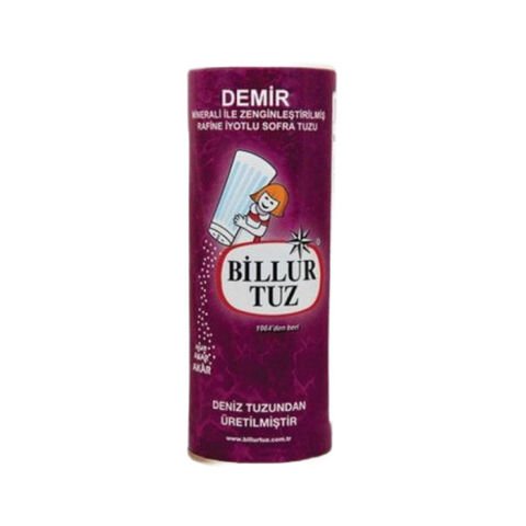 Billur Tuz Tuzluklu 500G Demir Minerali Zenginleşt