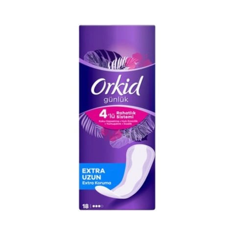 Orkid Günlük Ped Ektra Koruma 18'Lı Uzun
