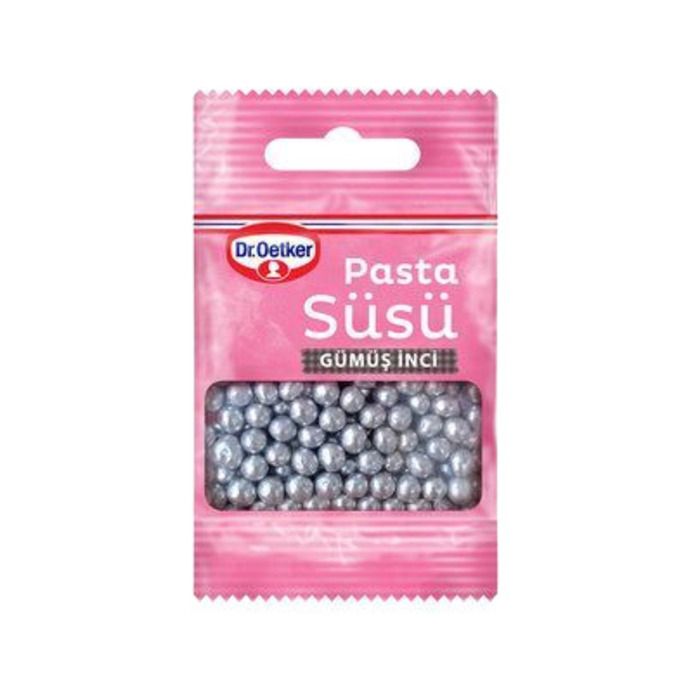 Dr.Oetker Pasta Süsü 10Gr Gümüş İnci