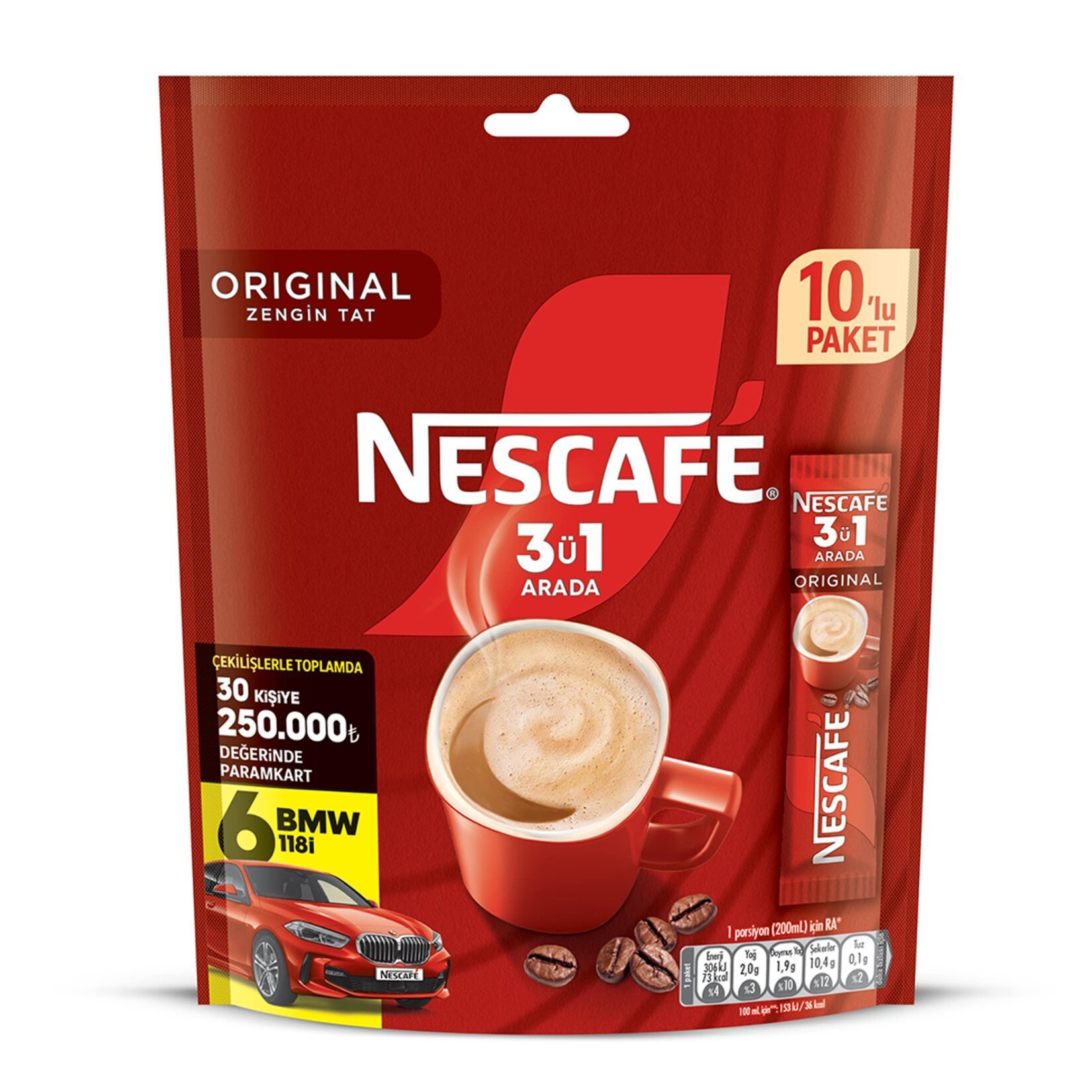 Nescafe 3Ü1 Arada 10Lu Ekonomik Paket