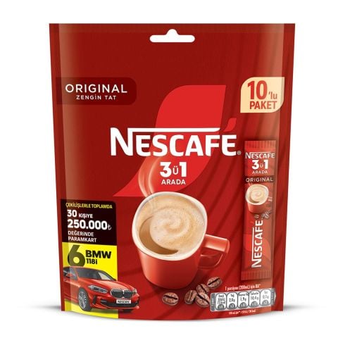 Nescafe 3Ü1 Arada 10Lu Ekonomik Paket