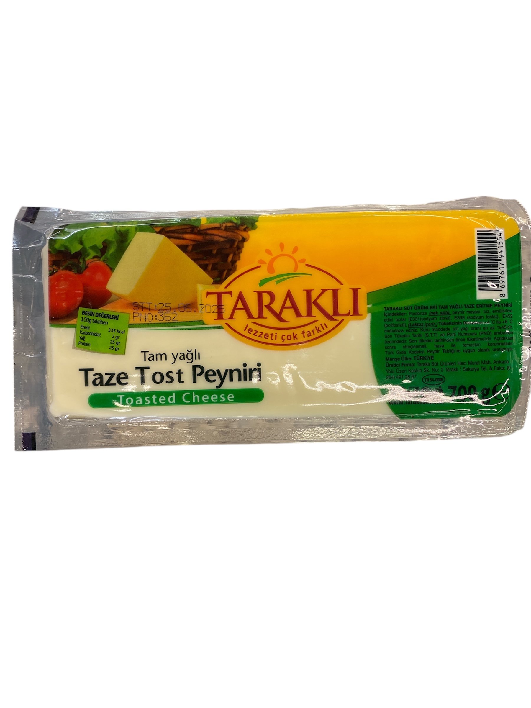 Taraklı  Kaşar  Peynir 700Gr