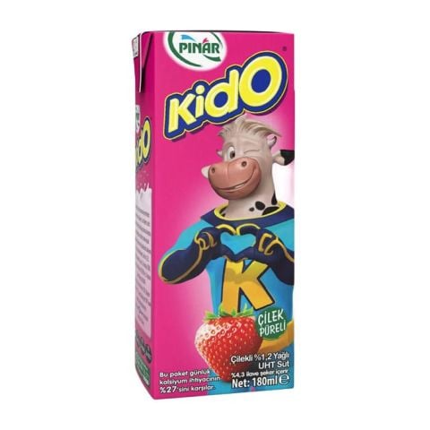 Pınar Kido Süt 180Ml Çilekli