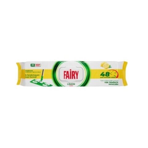 Fairy Mopa Uyumlu Yer  Temizlik Havlusu 50 Li Limon Yağı