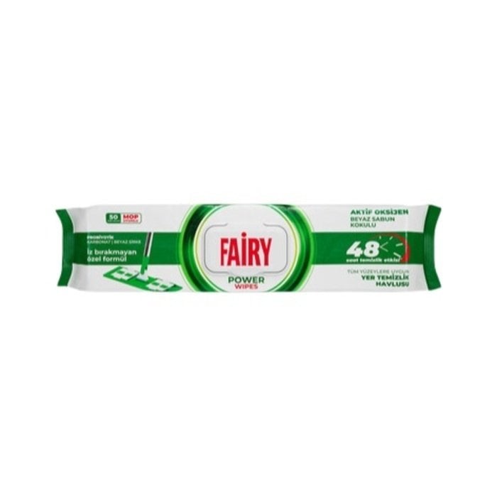 Fairy Mopa Uyumlu Yer  Temizlik Havlusu 50 Li Beyaz Sabun