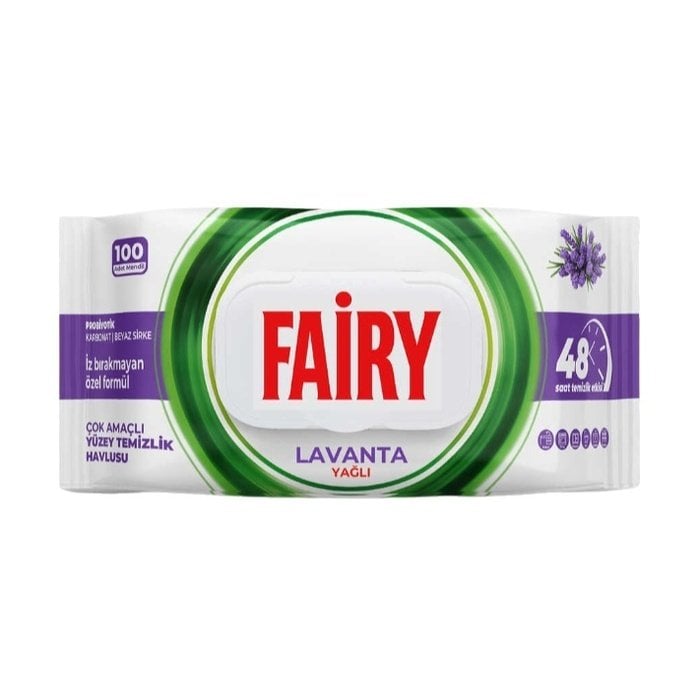 Fairy Yüzey Temizlik Havlusu 100 Lü Lavanta YAğlı