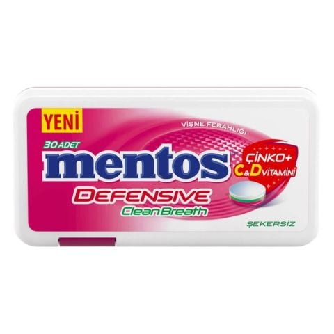 Mentos 2H Cleanbteath 21Gr Vişne