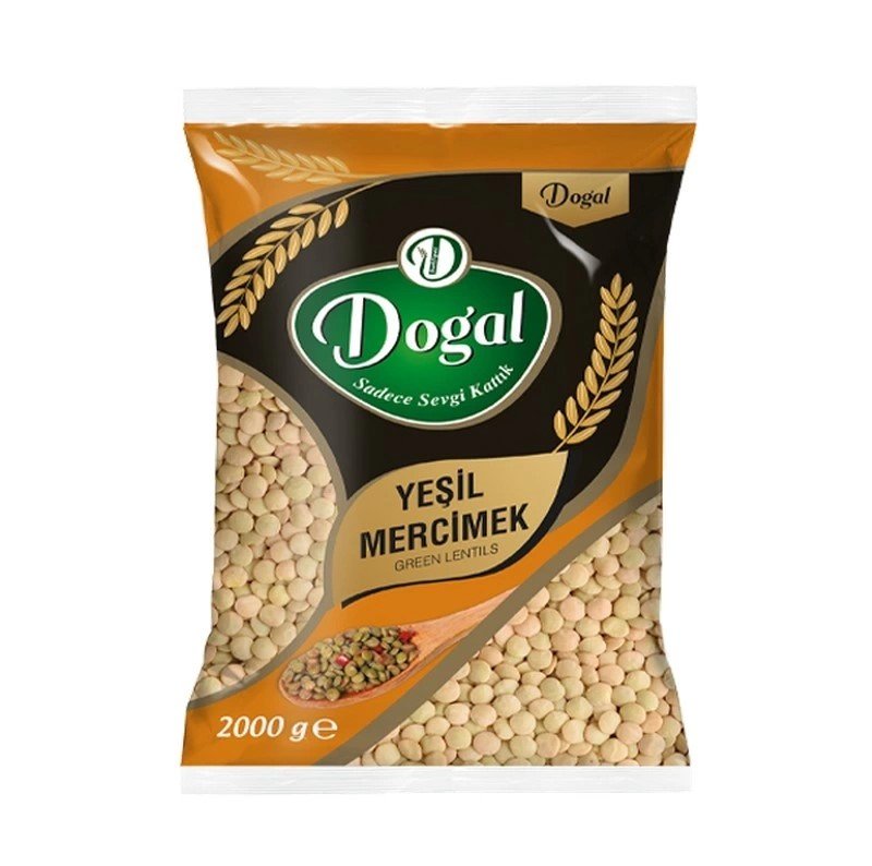 Doğal Bak  Yeşil Merçimek 2 Kg