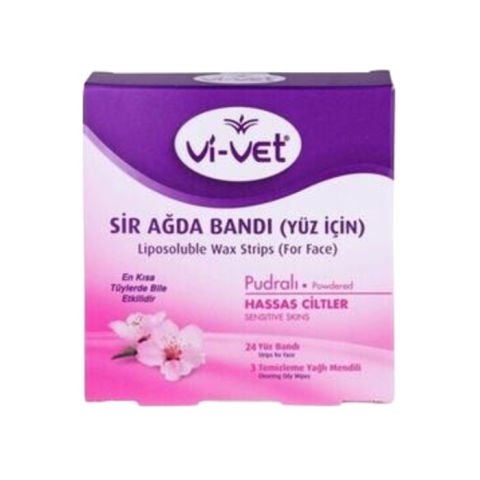 Vi-Vet Sir Ağda Bandı Yüz İçin Pudralı