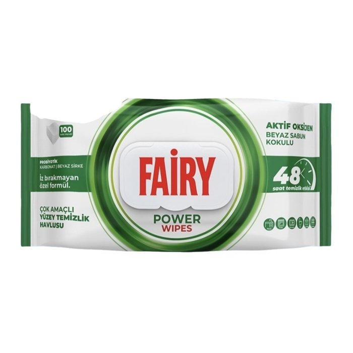 Fairy Yüzey Temizlik Havlusu 100 Lü Power Wipes