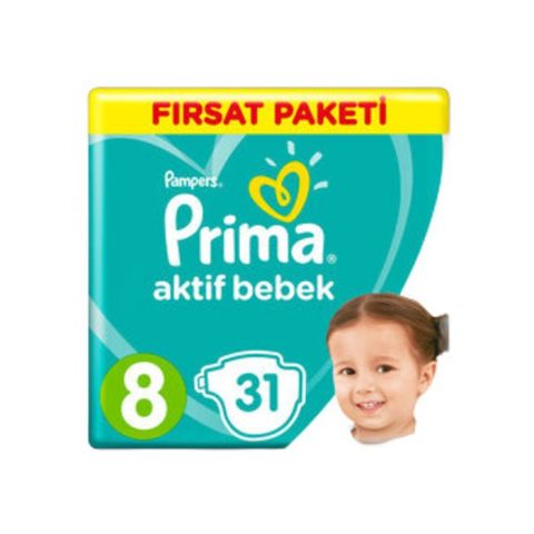 Prima Aktif Bebek Fırsat Paketi 8 Beden 31'Li