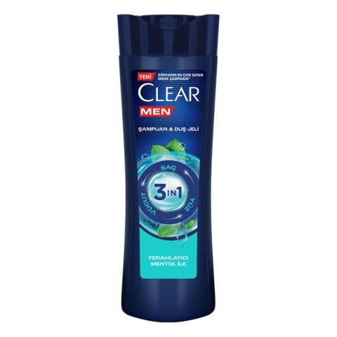 Clear Şampuan Men 350Ml 3'In1 Cool Ferahlatıcı