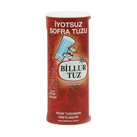 Billur Tuz Tuzluklu 250G İyotsuz
