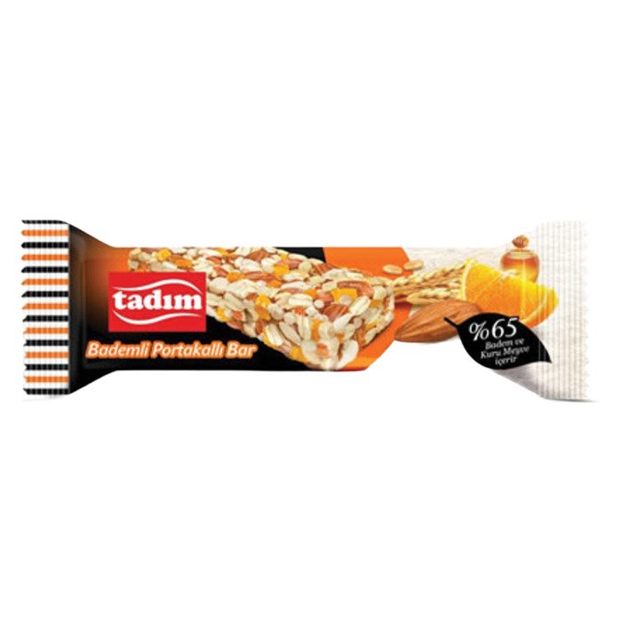 Tadım Kuruyemiş Bar 30Gr Bademli-Portakallı