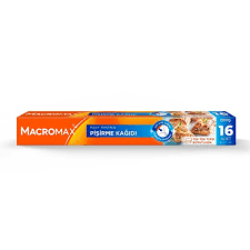 Macromax Hazır Kesilmiş Pişirme Kağıdı 16 Adet