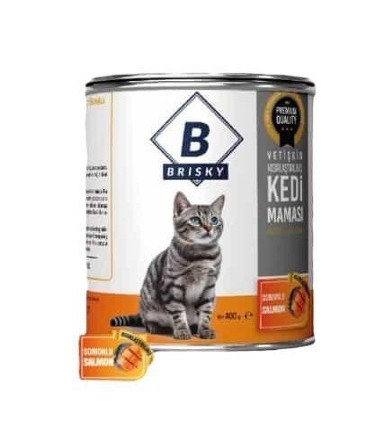 Brısky Yetişkin Kedi Maması 400Gr Somon Konserve
