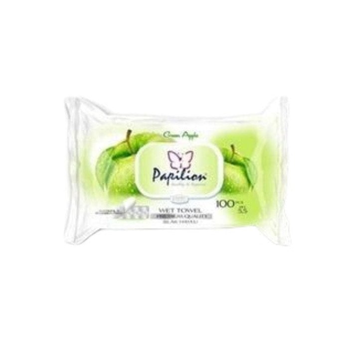 Papilion Islak Havlu 100'Lü Yeşil Elma