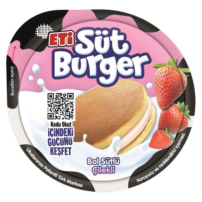Eti Süt Burger 35G Sütlü Çilekli
