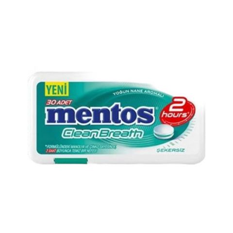 Mentos 2H Cleanbreath 21Gr Yoğun Nane