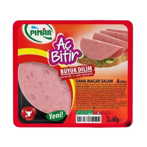Pınar Aç Bitir Büyük Dilim Macar Salam 60Gr