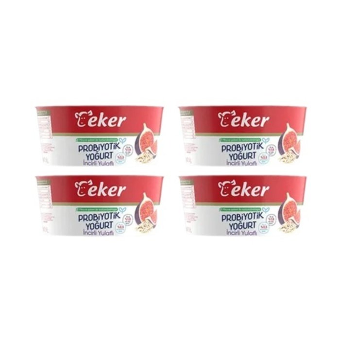 Eker Probiyotik Yoğurt 4X100Gr İncir&Yulaf