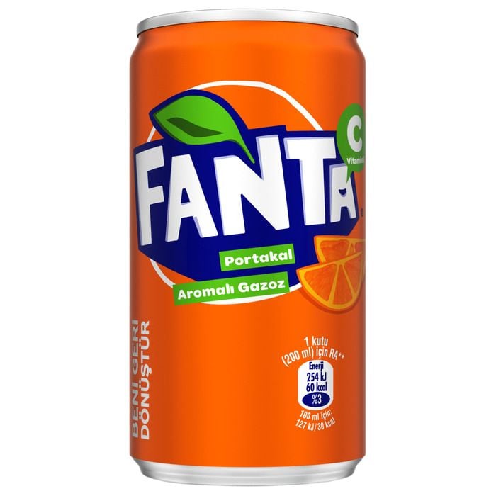 Fanta 200 Ml Portakal Kutu