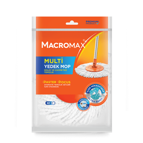 Macromax Multi Yedek Mop Yuvarlak