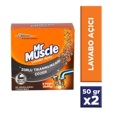 Mr Muscle Lavabo Açıcı 2X50Gr